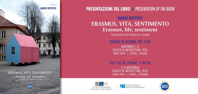 Dario Restivo (IT) knygos “ERASMUS, LIFE, SENTIMENT” pristatymas